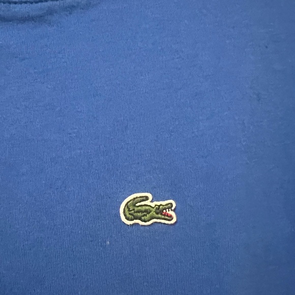 Lacoste Short Sleeve Tee Shirt Size 10 Blue - Picture 4 of 5